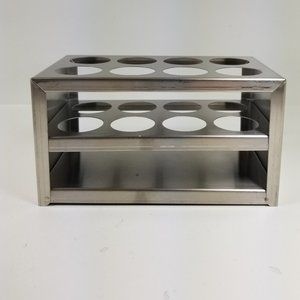 uxcell 304 Stainless Steel Test Tube Holder Lab Stand Rack 8 Hole 3 Layer